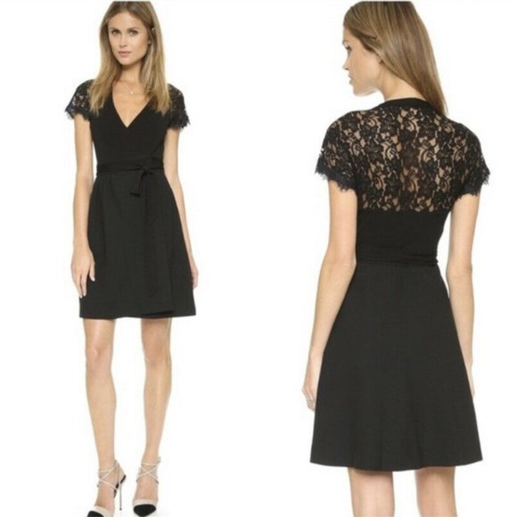 DVF ELIZABETH Lace Wrap Dress ASO ANASTASIA STEELE 2 - Picture 4 of 6